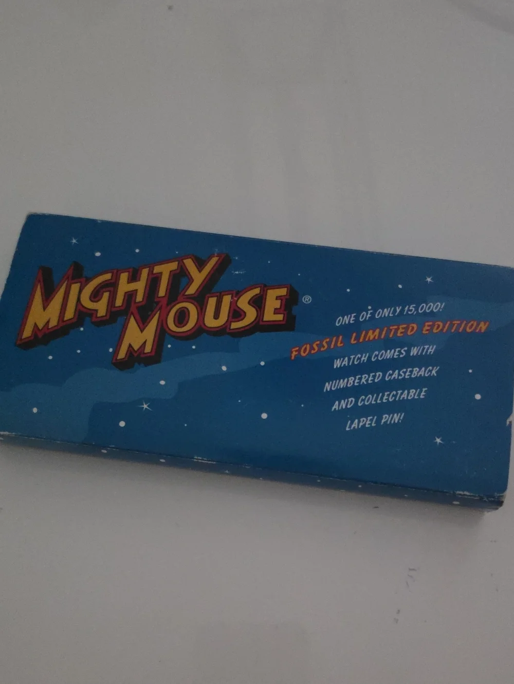 Fossil Mighty Mouse Limited Edition Watch In Blue Gift Box